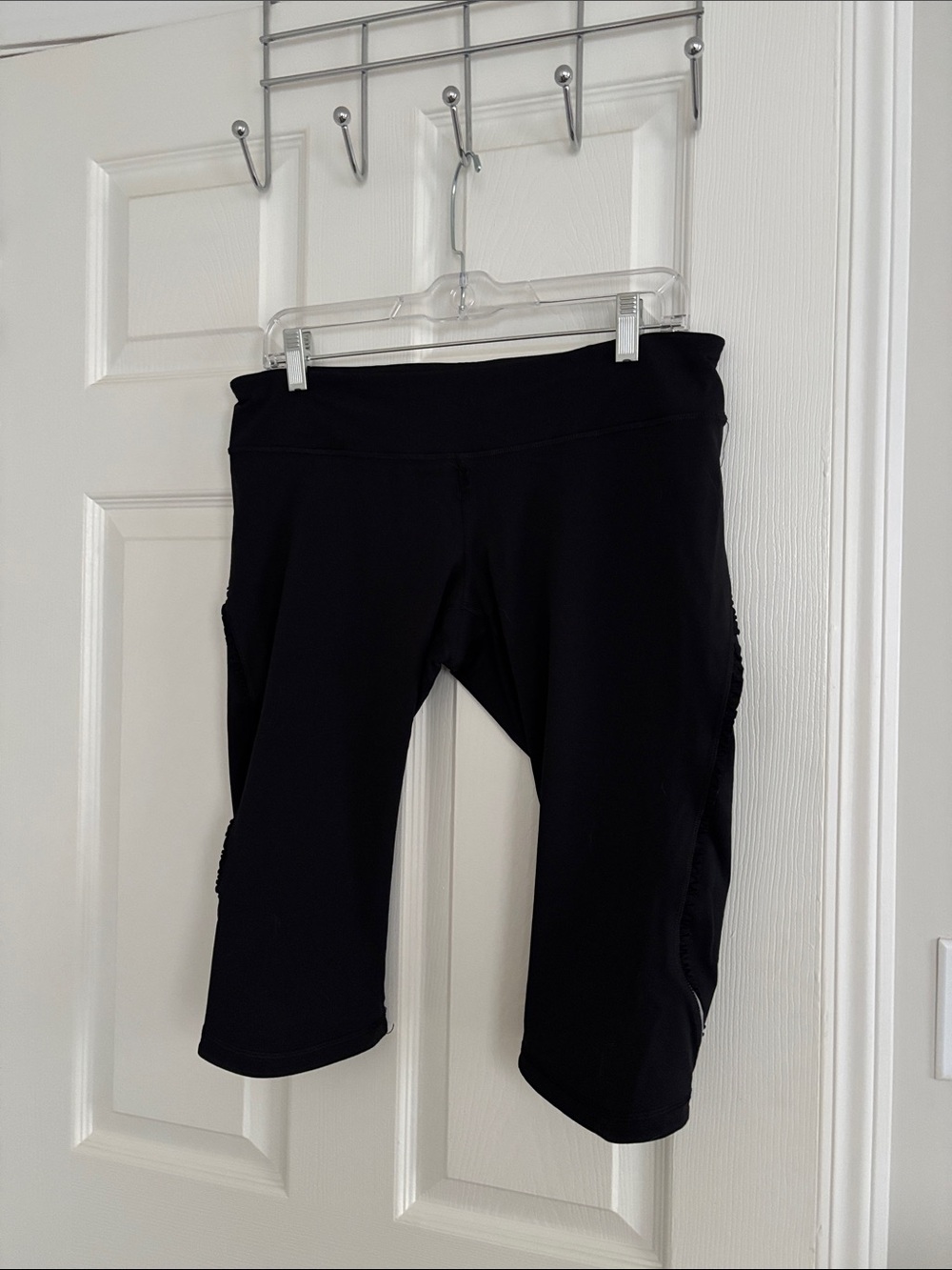 lululemon athletica Black Cropped Athletic Bike Shorts